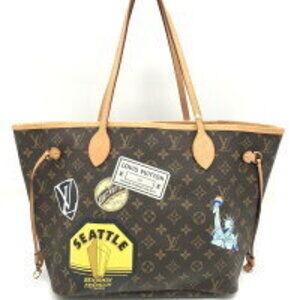 Louis Vuitton Monogram Bag Tote Neverfull Collection Patches